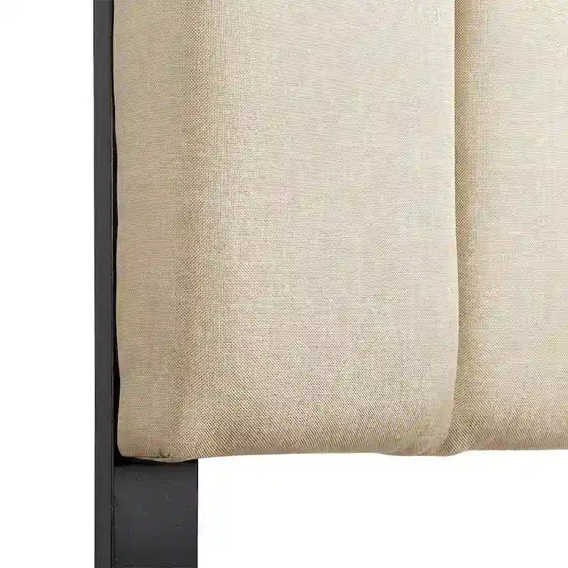 Tête de lit capitonnée en velours Helena King Size de CorLiving