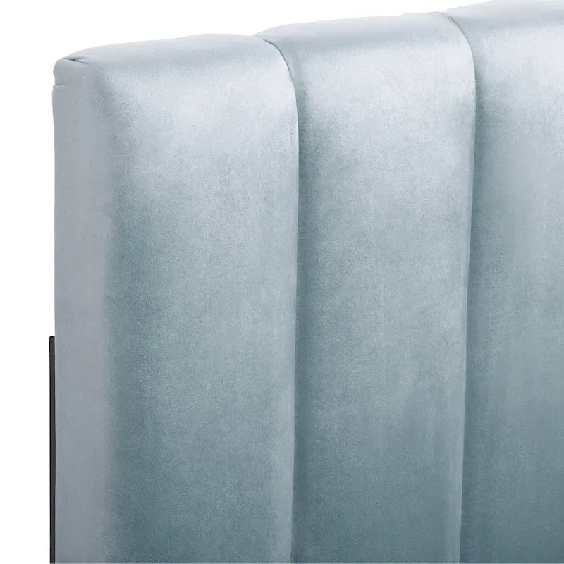 Tête de lit capitonnée en velours Helena King Size de CorLiving