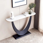 Console moderne, Design aux formes exquises, Cadre en métal avec patins réglables pour entrée