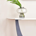 Console moderne, Design aux formes exquises, Cadre en métal avec patins réglables pour entrée