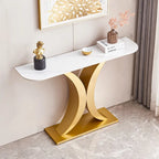 Console moderne, Design aux formes exquises, Cadre en métal avec patins réglables pour entrée