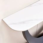 Console moderne, Design aux formes exquises, Cadre en métal avec patins réglables pour entrée