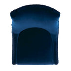 Chaise de salle à manger capitonnée à pieds en acrylique, style moderne, 56 cm (L) x 71 cm (P) x 96,5 cm (H)
