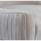 Chaise de salle à manger capitonnée à pieds en acrylique, style moderne, 56 cm (L) x 71 cm (P) x 96,5 cm (H)