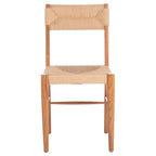 Lot de 2 chaises de salle à manger en rotin, tissées naturelles, 40,6 cm L x 53,3 cm P x 86,4 cm H