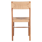 Lot de 2 chaises de salle à manger en rotin, tissées naturelles, 40,6 cm L x 53,3 cm P x 86,4 cm H