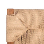 Lot de 2 chaises de salle à manger en rotin, tissées naturelles, 40,6 cm L x 53,3 cm P x 86,4 cm H