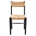 Lot de 2 chaises de salle à manger en rotin, tissées naturelles, 40,6 cm L x 53,3 cm P x 86,4 cm H