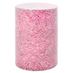 Table d'appoint accent rose foncé ronde, 35,5 cm L x 50,8 cm H, Décoration de salon moderne