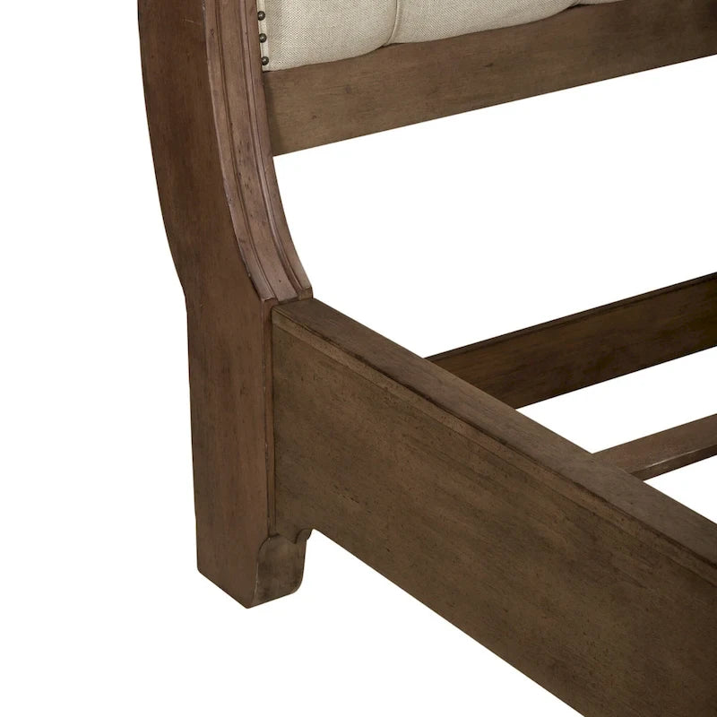Ensemble de chambre à coucher Americana Farmhouse avec lit traîneau, commode et miroir