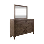 Ensemble de chambre à coucher Americana Farmhouse avec lit traîneau, commode et miroir