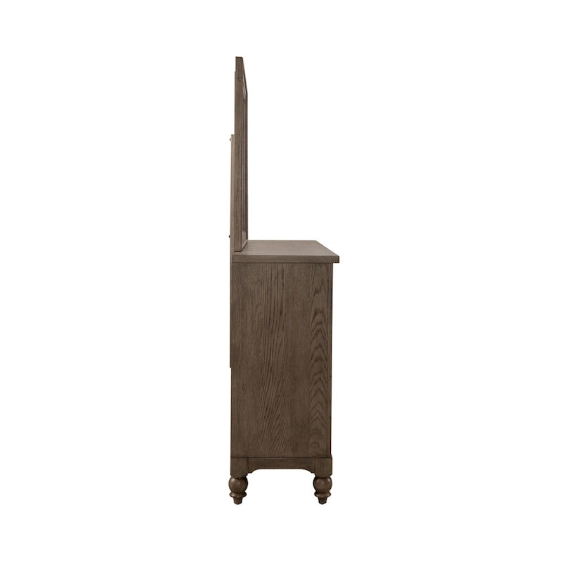 Ensemble de chambre à coucher Americana Farmhouse avec lit traîneau, commode et miroir
