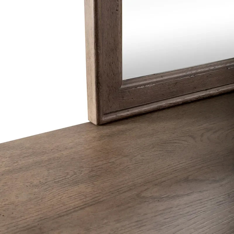 Ensemble de chambre à coucher Americana Farmhouse avec lit traîneau, commode et miroir