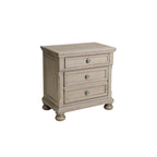Ensemble de chambre Donald 3 pièces moderne gris avec lit traîneau plateforme et rangement