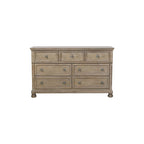 Ensemble de chambre Donald 3 pièces moderne gris avec lit traîneau plateforme et rangement