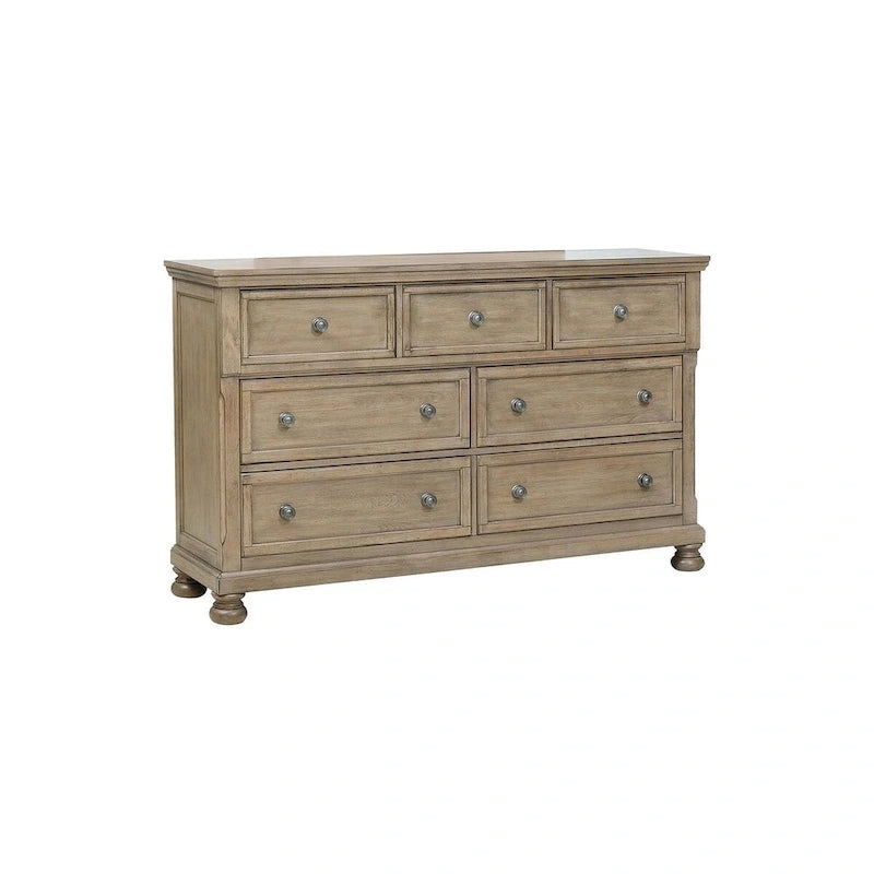 Ensemble de chambre Donald 3 pièces moderne gris avec lit traîneau plateforme et rangement