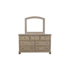 Ensemble de chambre Donald 3 pièces moderne gris avec lit traîneau plateforme et rangement