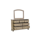 Ensemble de chambre Donald 3 pièces moderne gris avec lit traîneau plateforme et rangement