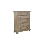 Ensemble de chambre Donald 3 pièces moderne gris avec lit traîneau plateforme et rangement