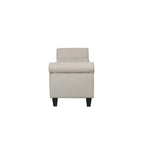 Banc de rangement capitonné en tissu avec couvercle rabattable, Siège de couloir rembourré