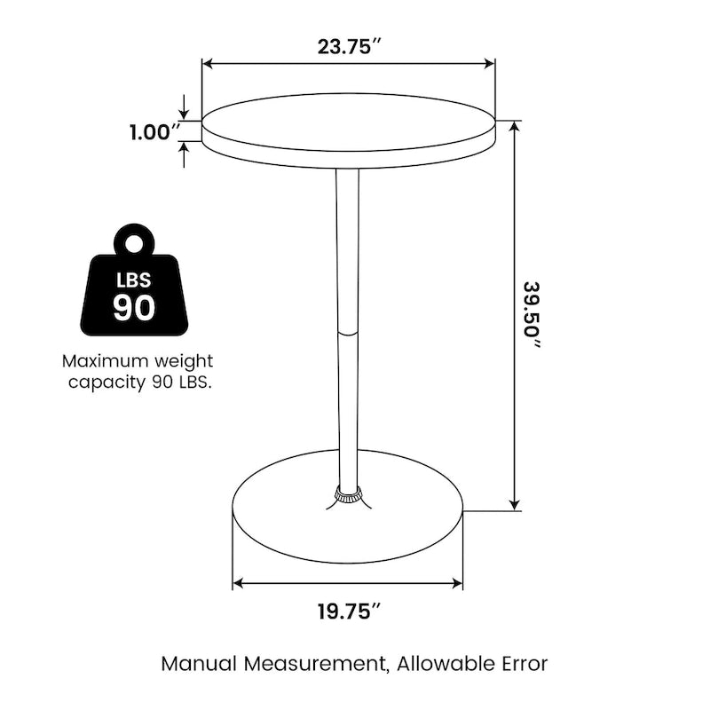 Ensemble de 3 tabourets de bar pivotants réglables en similicuir et table de pub