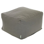 Pouf ottoman carré d'intérieur, mélange polyester/lin, 27"L x 27"l x 17"H