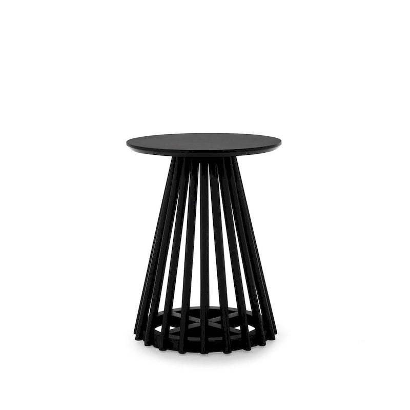 Ensemble table à manger ronde avec chaises Parsons en similicuir blanc, plusieurs options de pièces