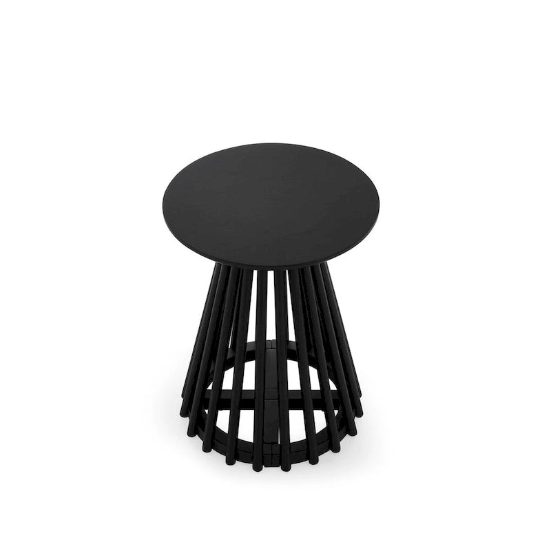 Ensemble table à manger ronde avec chaises Parsons en similicuir blanc, plusieurs options de pièces