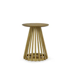 Ensemble table à manger ronde avec chaises Parsons en similicuir blanc, plusieurs options de pièces