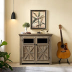Meuble de rangement 2 portes grand buffet enfilade