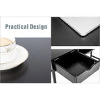 Bureau de 48 po avec tiroirs, poste de travail informatique contemporain pour bureau à domicile