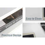 Bureau de 48 po avec tiroirs, poste de travail informatique contemporain pour bureau à domicile