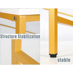 Bureau de 48 po avec tiroirs, poste de travail informatique contemporain pour bureau à domicile