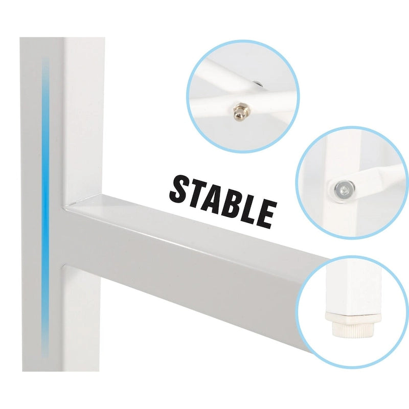 Bureau de 48 po avec tiroirs, poste de travail informatique contemporain pour bureau à domicile