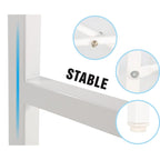 Bureau de 48 po avec tiroirs, poste de travail informatique contemporain pour bureau à domicile