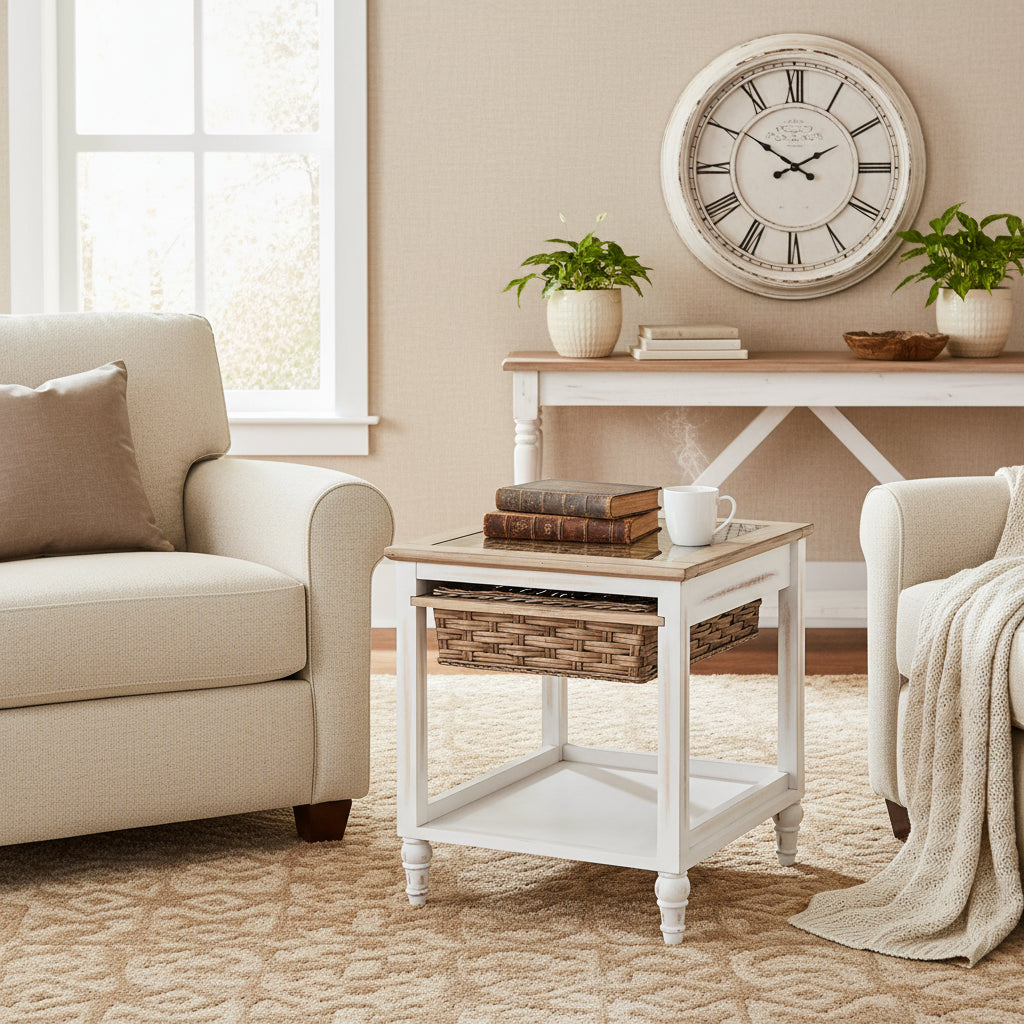 Island Breeze 1-Basket End Table