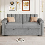 Canapé convertible capitonné avec couchage escamotable