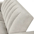 Canapé convertible capitonné avec couchage escamotable