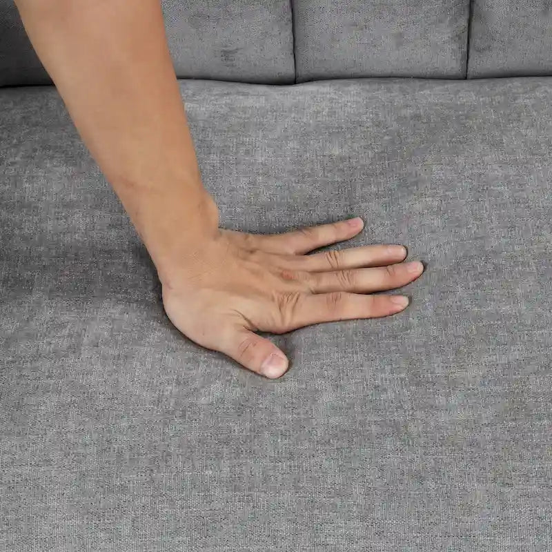 Canapé convertible capitonné avec couchage escamotable