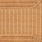 Table basse Minahasa Bohemian Light Honey en rotin tressé