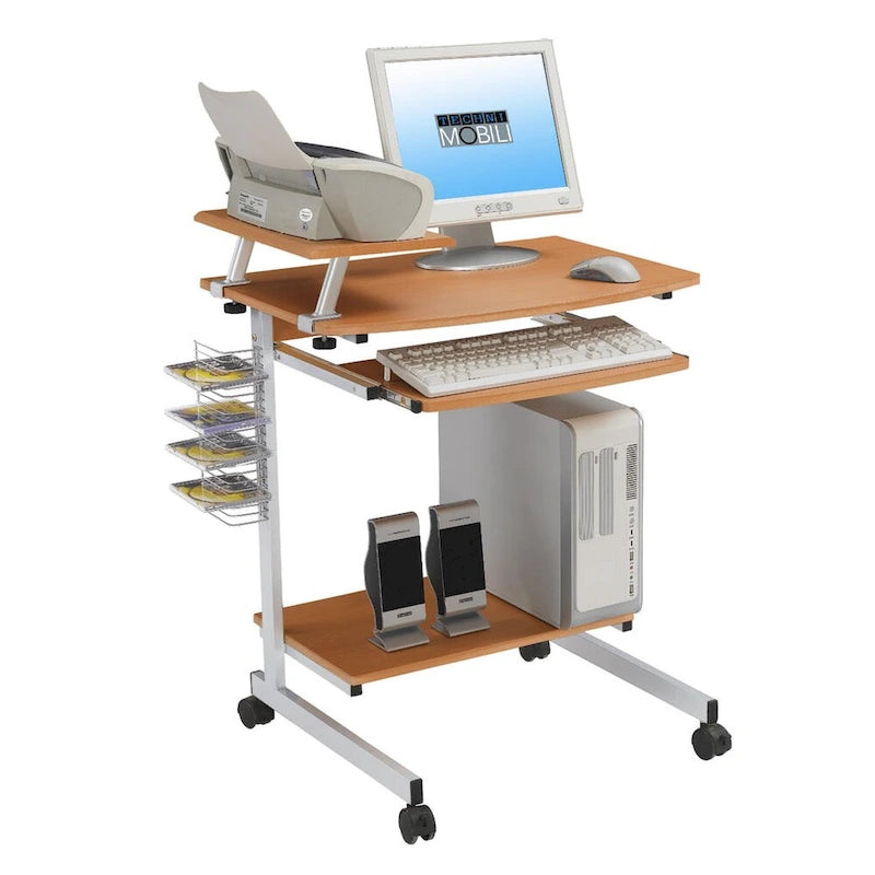 Bureau d'ordinateur compact et ergonomique