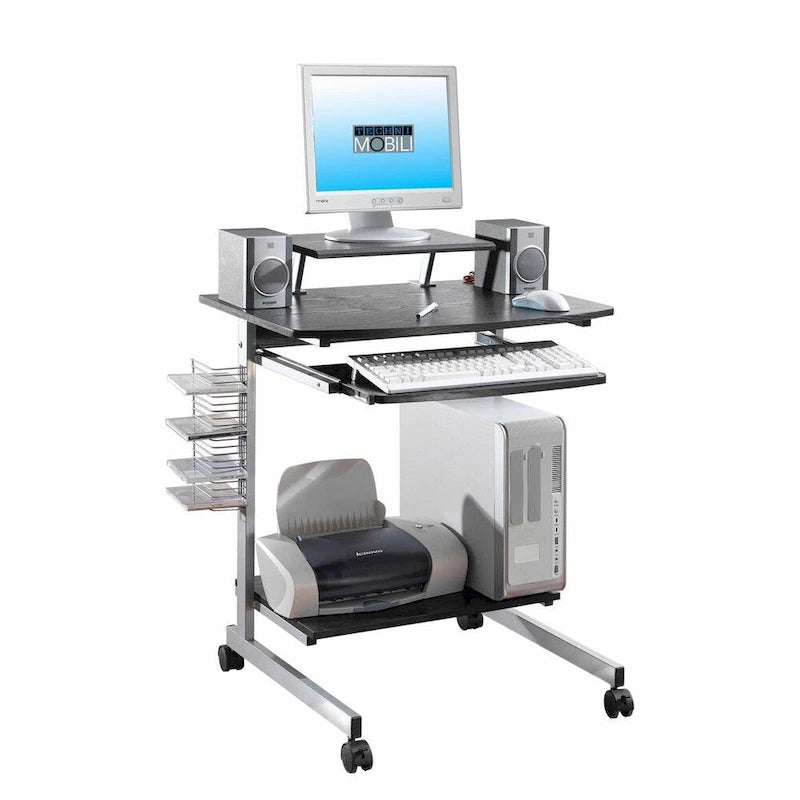 Bureau d'ordinateur compact et ergonomique