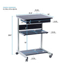 Bureau d'ordinateur compact et ergonomique