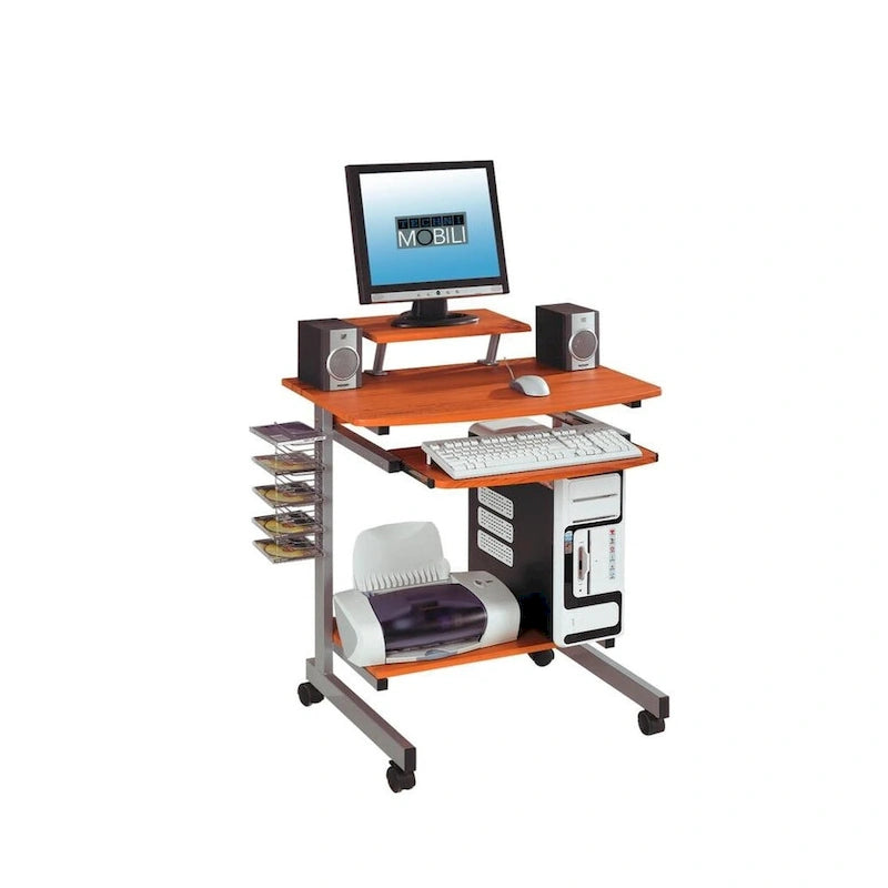 Bureau d'ordinateur compact et ergonomique