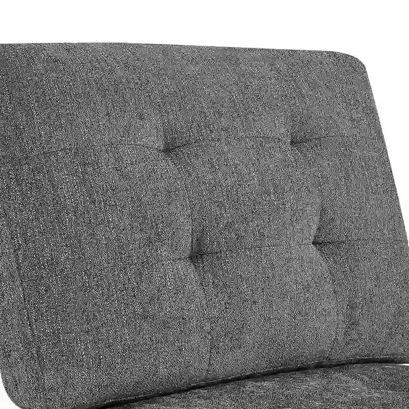 Canapé modulable d'angle 6 places en chenille grise
