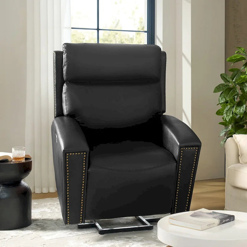 Fauteuil inclinable releveur avec massage, chauffage et ports de charge, design moderne