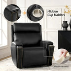 Fauteuil inclinable releveur avec massage, chauffage et ports de charge, design moderne