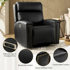 Fauteuil inclinable releveur avec massage, chauffage et ports de charge, design moderne