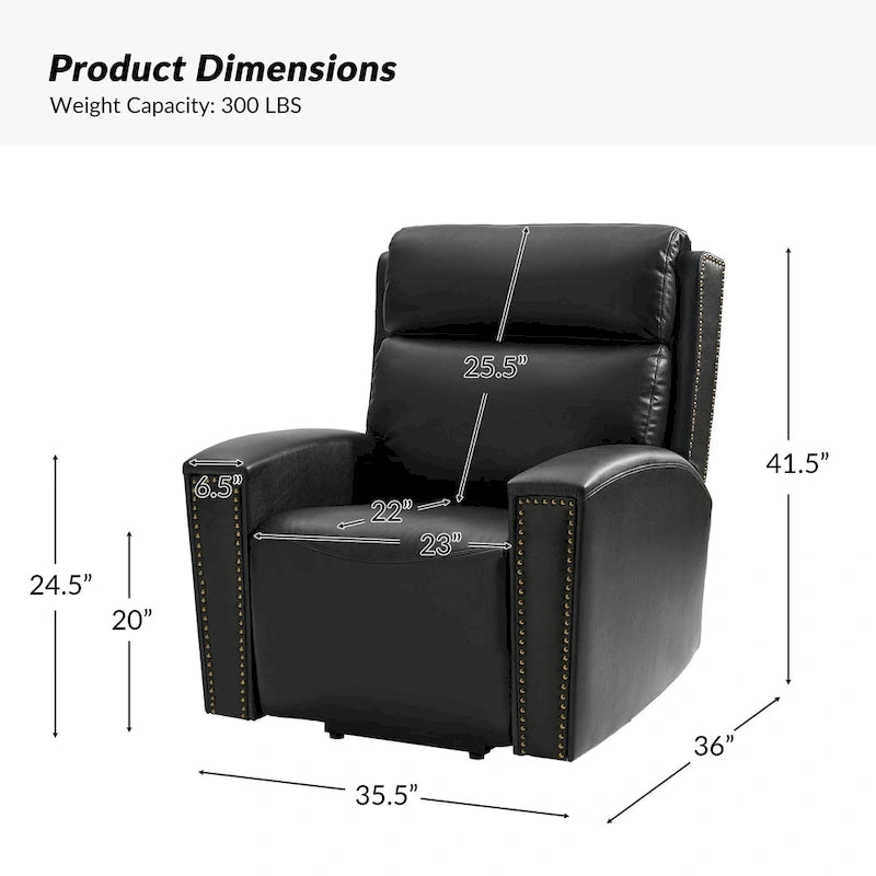 Fauteuil inclinable releveur avec massage, chauffage et ports de charge, design moderne