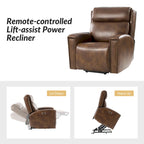 Fauteuil inclinable releveur avec massage, chauffage et ports de charge, design moderne